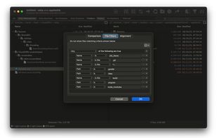File Filters
Powerful filtering system to focus on what matters. Exclude build artifacts, dependencies, and system files