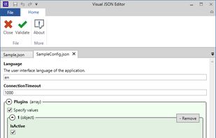 VisualJsonEditor screenshot 1