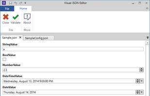 VisualJsonEditor screenshot 1