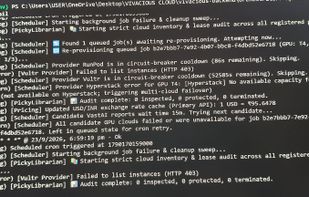 Terminal logs.