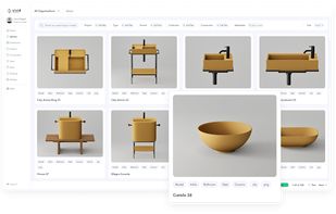 Asset library and AI powered product catalogue

Access a library of all your 3D content in one place. 

Easily organize, search, and reuse assets for new projects, powered by AI-driven tagging and recommendations.
