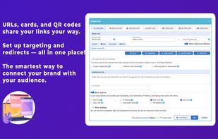 Vivoldi’s link creation screen showing advanced targeting, redirect options, and multiple sharing formats.