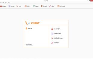 VivPDF product starts very quickly and goes directly to the main interface in no time.