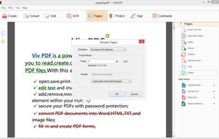 Full function of page editing, including insert, delete, cut, rotate, extract, split, merge and so on.