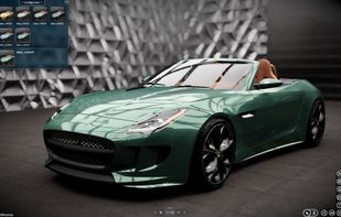 Realistic 3D Car configurator in VR with WebGL