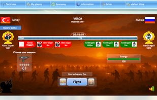 A battlefield between Turkey and Russia