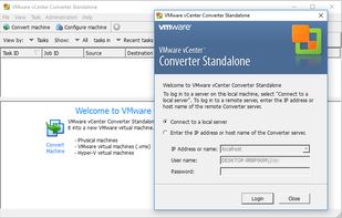VMware vCenter Converter screenshot 1
