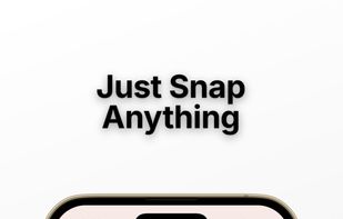 Point the camera at anything and snap it.