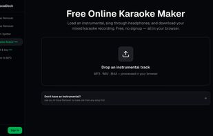 VocalDock screenshot 1