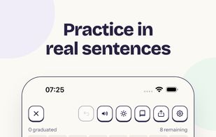 Practice in real sentences