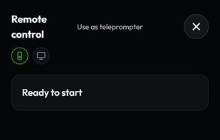 Remote Page: use a second device as a remote to control your teleprompter