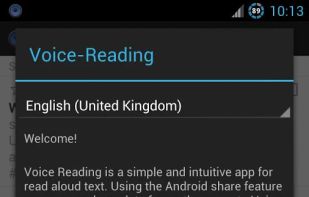 Voice Reading (Read aloud) screenshot 1