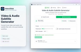 Voice2Sub screenshot 1