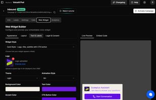 White Label Voice AI Web Widget
