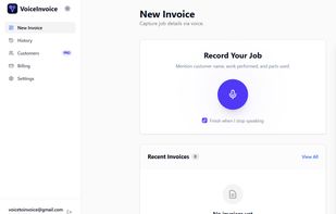 VoiceInvoice screenshot 1