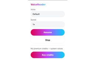 VoiceReader TTS screenshot 1