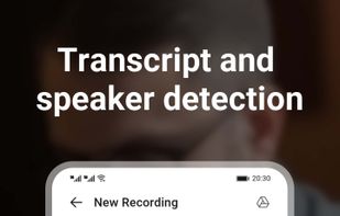 Transcript and speaker detection