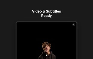 Finished take with video and .srt subtitle export
