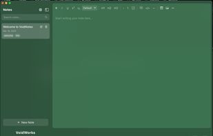 VoidNotes screenshot 2