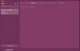 VoidNotes screenshot 1