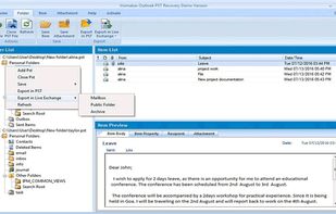 Voimakas Outlook Recovery screenshot 1