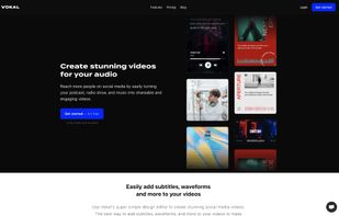 Vokal landing page
