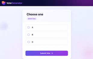 Poll vote