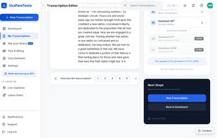 VoxScriber screenshot 2