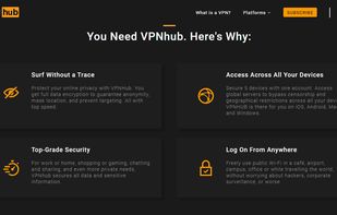 VPNhub screenshot 1