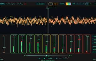 The 10-band equalizer and the spectrum view.