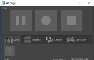 VR-Plugin User Interface