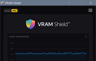 VRAM Shield. Normal mode using Pulse Throttling Technology