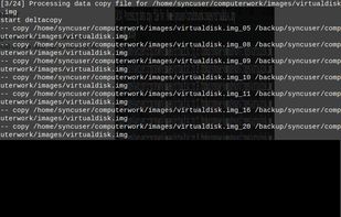 Delta copy algorithm that transfer new changes only