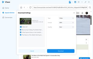 Vsave Video Downloader screenshot 1
