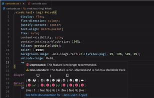 VScode CSS Compatibility screenshot 1