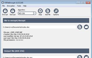 VSFileEncrypt screenshot 1