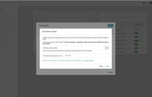 Export session with associated files, chat, and activities for training and future conflict resolutions.