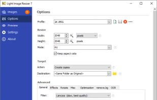 Light Image Resizer screenshot 1