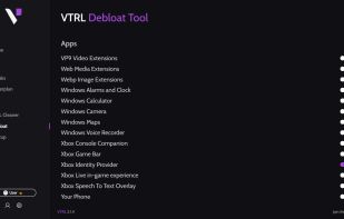 VTRL Debloat page