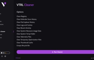 VTRL Cleaner page