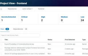 Vulnerabilities.io screenshot 1