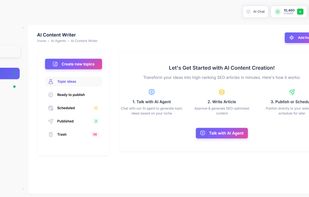 AI Content Writer agent