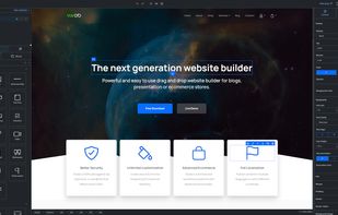 Page builder dark theme