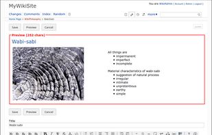 WackoWiki edit and preview