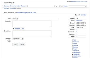 WackoWiki screenshot 2