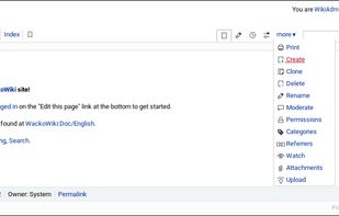 WackoWiki screenshot 1