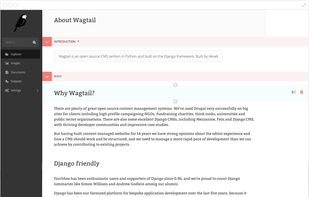 Wagtail CMS screenshot 1
