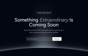 Waitlister landing page created with AI