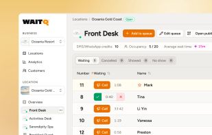 Hotel Front Desk Queue with WaitQ