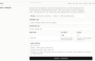 Create campaign